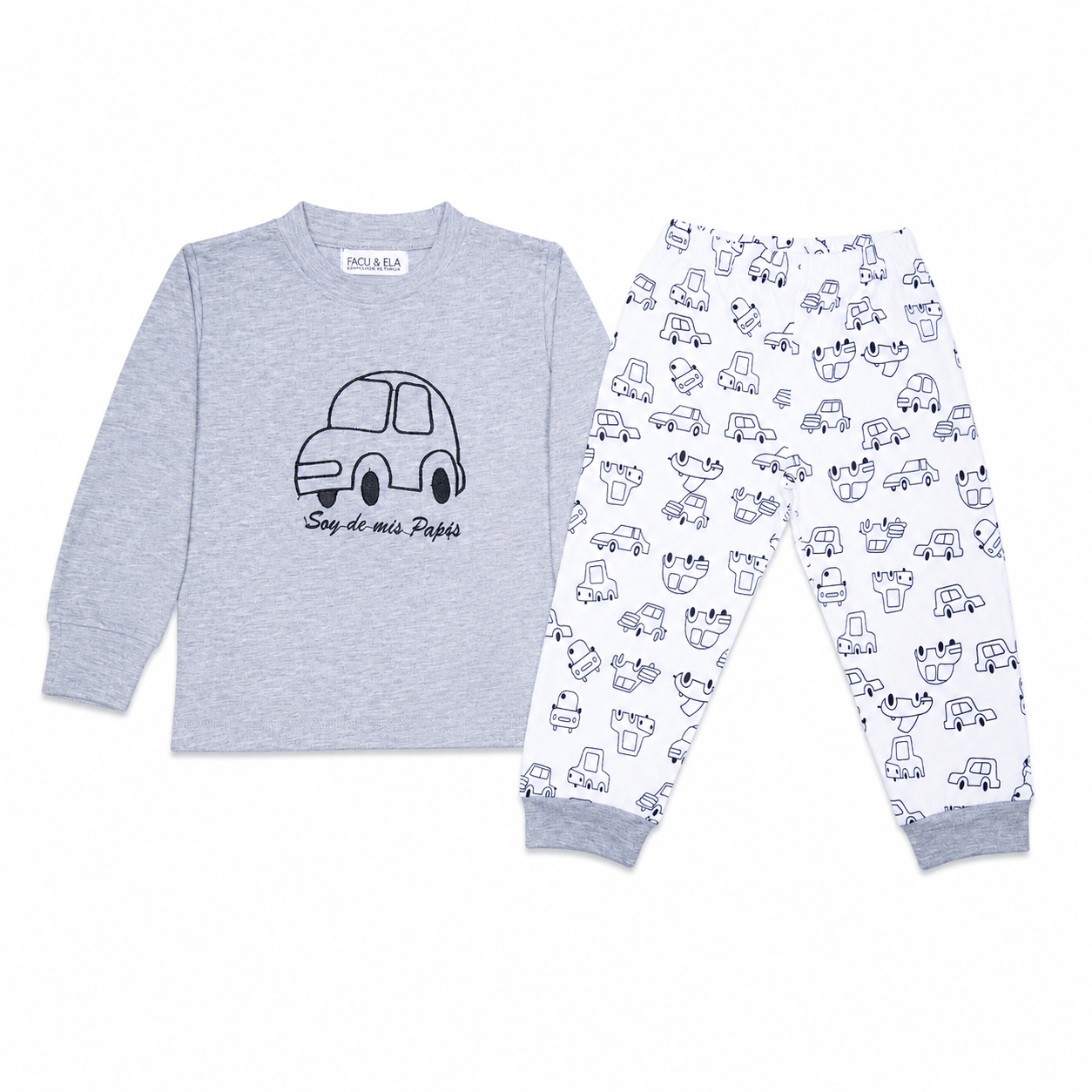 PIJAMA GRIS SOY CAR