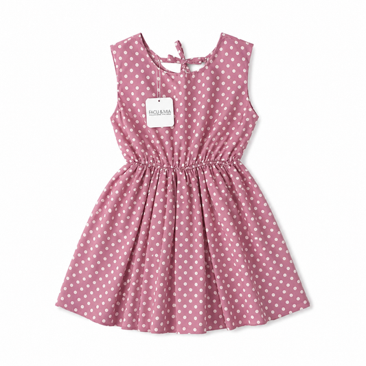 VESTIDO ROSADO DOTS