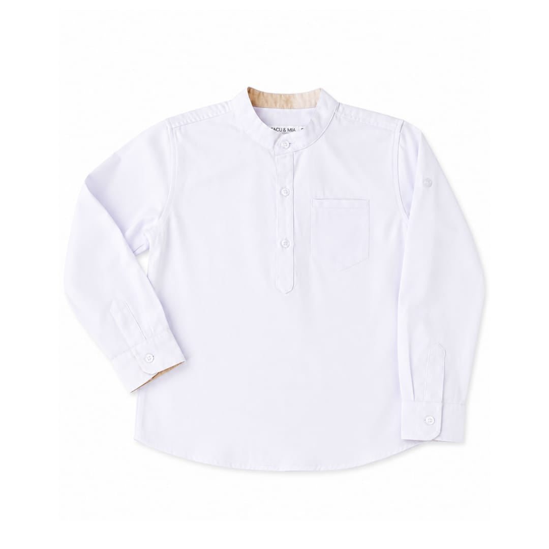 CAMISA DE CUELLO NERU BLANCO