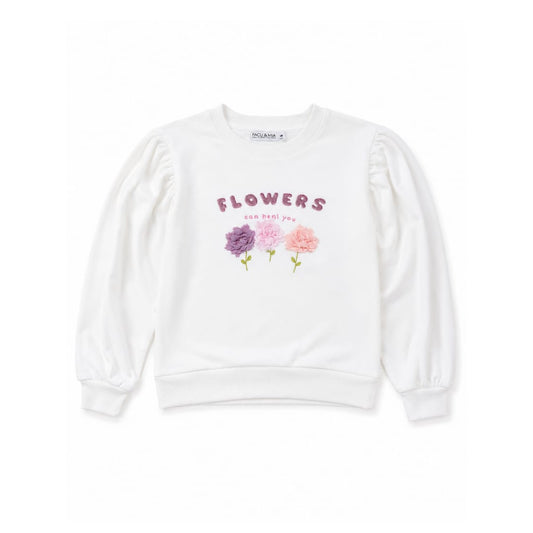 POLERA DE NIÑA BORDADO DE FLORES