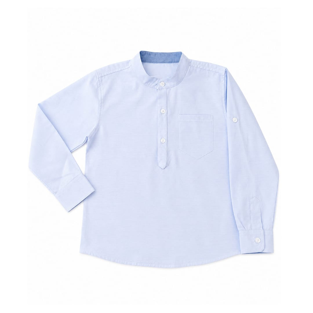 CAMISA DE CUELLO NERU CELESTE